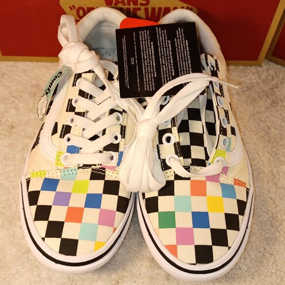 VANS Men's 4/Women's 5.5 ComfyCush Old Skool x MoMA Checkerboard VN0A3WMA1PJ - Picture 9 of 12